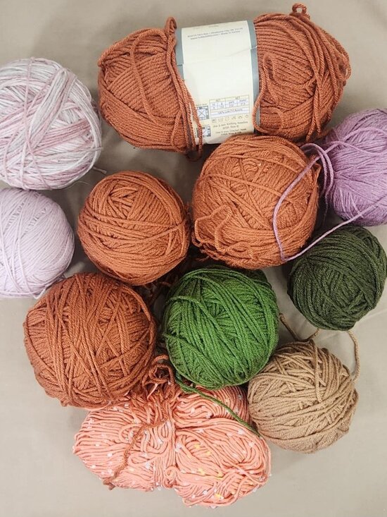 Other - Yarn Lot of 11 Skeins Assorted Colors Acrylic Craft Knitting Crochet